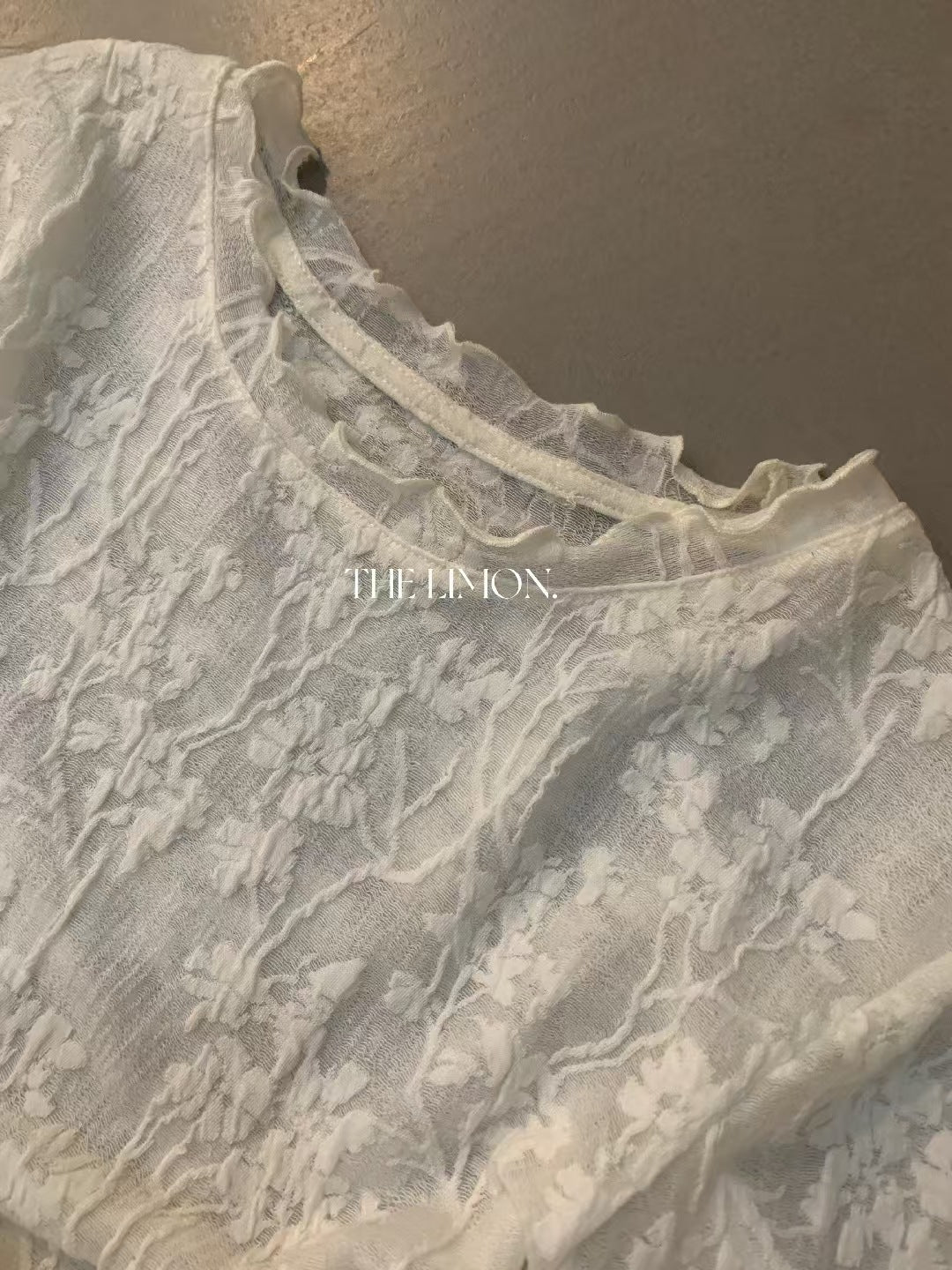 【L11206】檸檬家精緻微透・重工網紗蕾絲內搭上衣260909