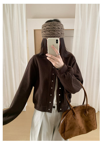 【H567】實拍秋冬挺版圓領棒球服外套251021