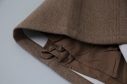 【LD11032】實拍S~XL羊毛絨超瘦高腰A字裙羊毛10%(內有安全褲+皮帶）251124