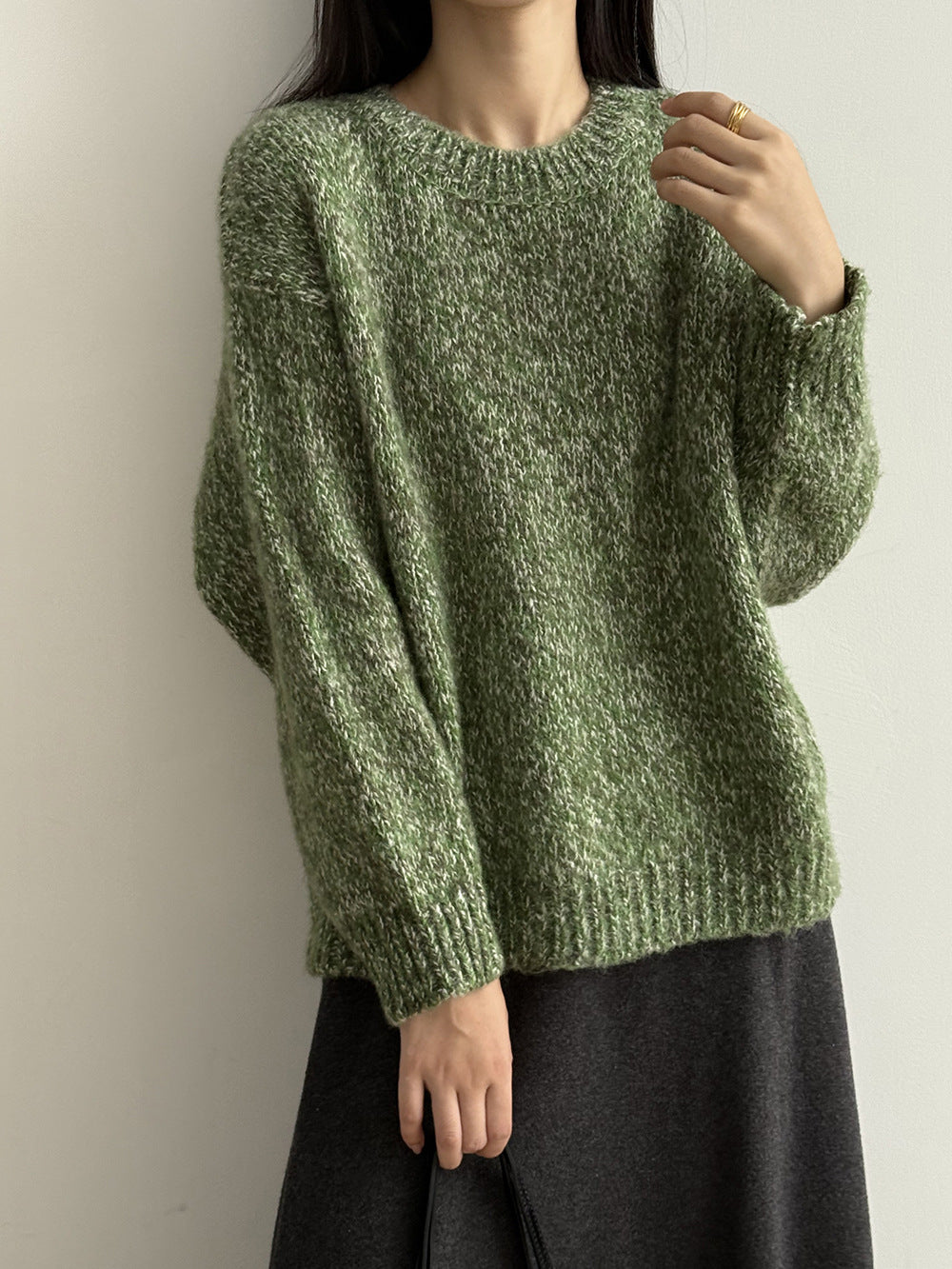 【Y2530】實拍冬季雜色古着針織毛衣(含羊毛6%)251106