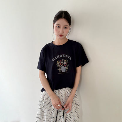 【LD11231】實拍韓系慵懶休閒日常☁️時髦字母印花寬鬆顯瘦短袖T恤260414