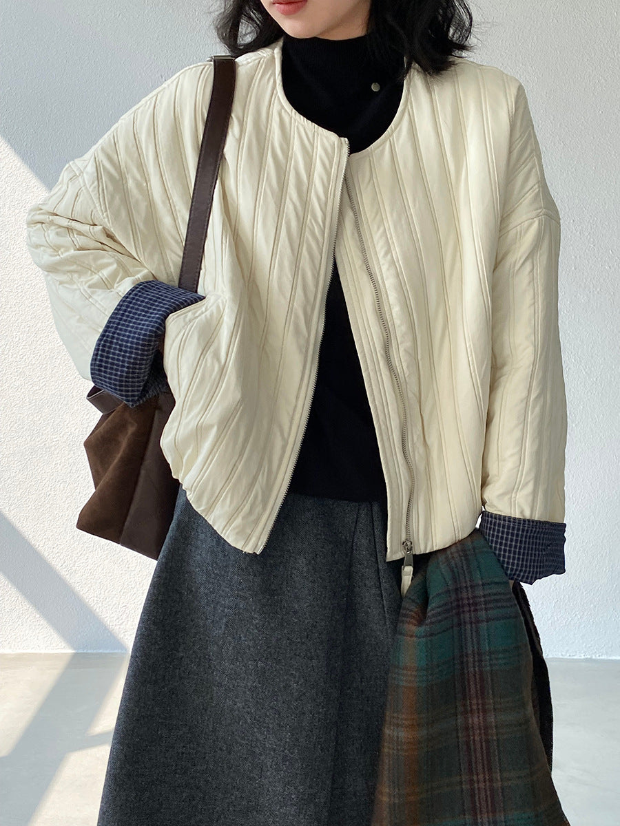 【cimz1706】實拍韓系氣質清新輕薄款棉服外套251120