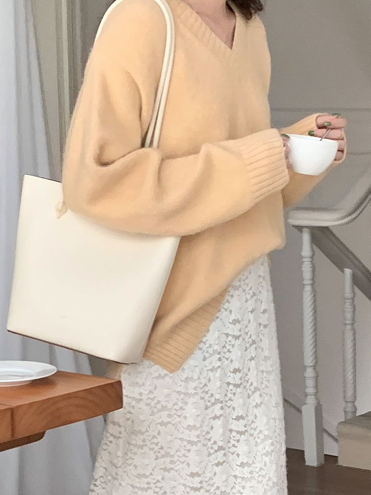 【LD9538】實拍慵懶軟糯寬鬆長袖針織毛衣251103