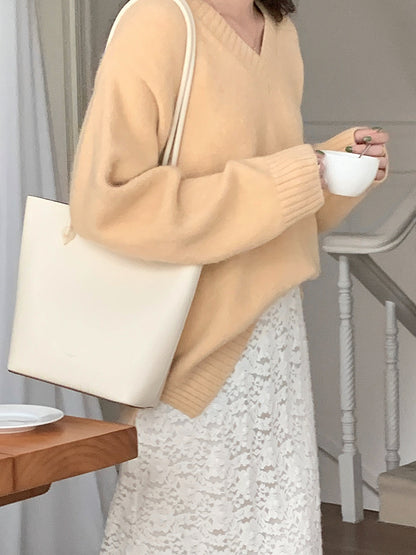 【LD9538】實拍慵懶軟糯寬鬆長袖針織毛衣251103