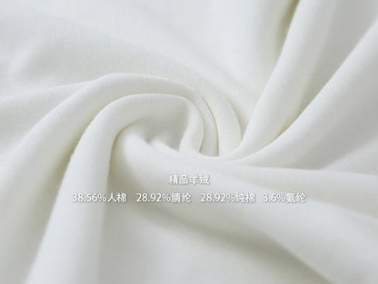 【LD11024】實拍氣質網紗拼接加絨半高領長袖T恤251124