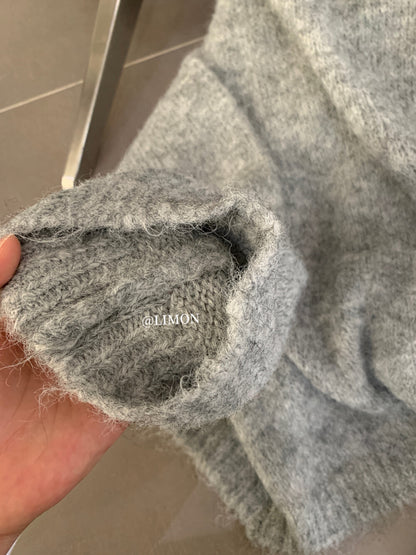 【L6873】實拍檸檬秋冬簡約軟糯保暖毛衣+針織手拎包251117