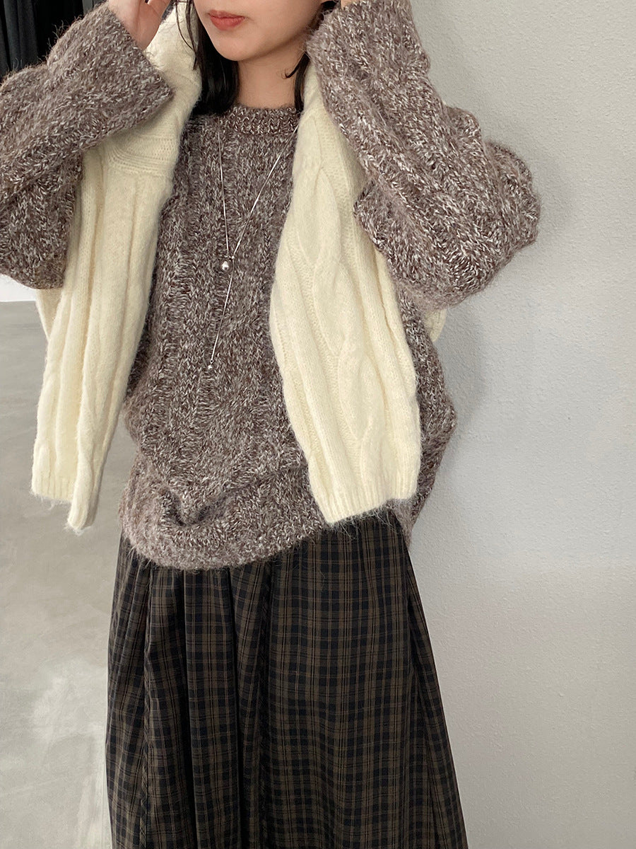 【cimz0307】實拍高級軟糯加厚針織毛衣(羊毛8％）251201