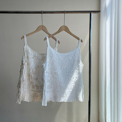 【cimYL201】實拍日系棉質重工刺繡提花背心250410
