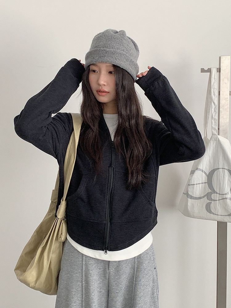 【LD3303】實拍冬季大碼加厚衞褲彎刀褲(後鬆緊腰）251103