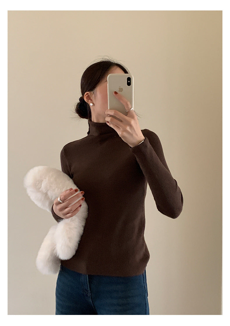 【H5525】實拍冬季7色高領毛織衫251125