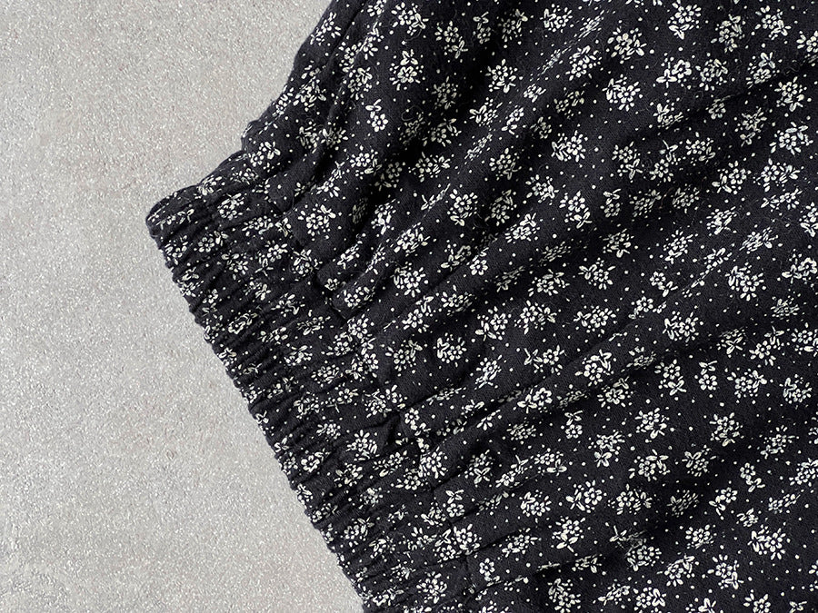 【cimz1729】實拍復古時髦碎花加絨長裙251128