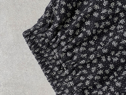 【cimz1729】實拍復古時髦碎花加絨長裙251128