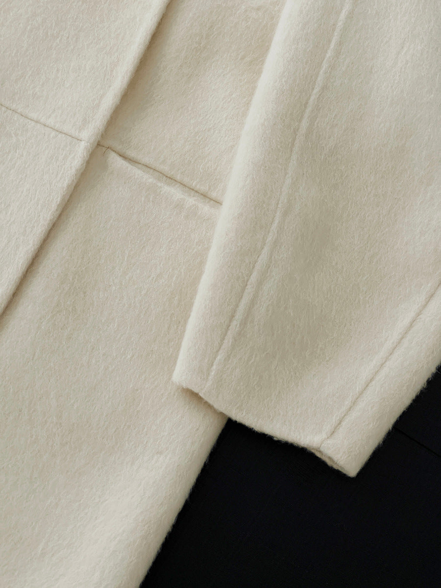 【cimz629065】實拍高級感貴氣重磅氣質羊毛桑蟬絲大衣外套251128