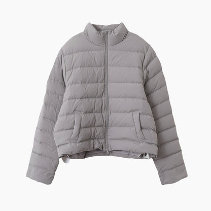 【LD11067】實拍簡約設計保暖立領含絨棉服外套（白鴨絨50%)
251209