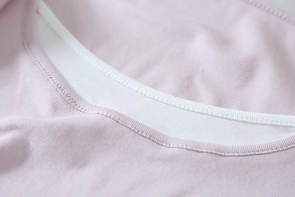 【LD11174】實拍設計感韓系絕美粉色帶披肩/綁帶假兩件短袖T恤260317