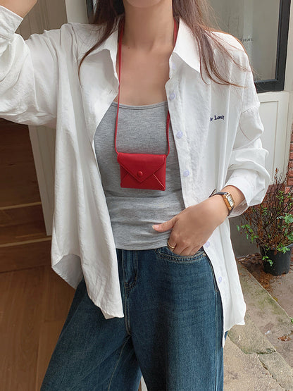 【LD2054】實拍麂皮絨感刺繡襯衫251103