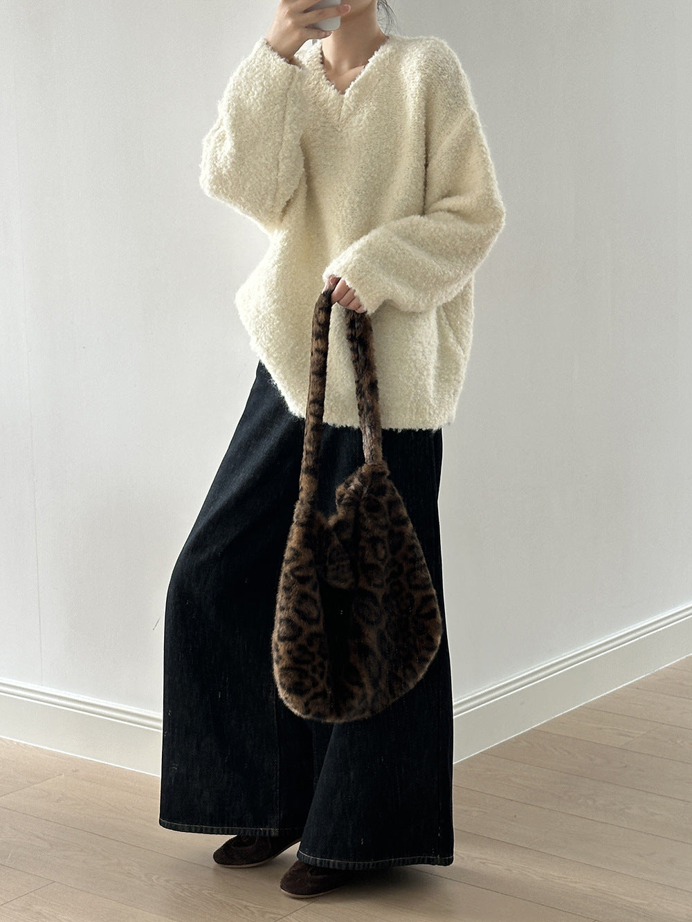 【YK259】實拍冬季慵懒奶呼呼針織毛衣+可拆卸披肩帽子(羊毛12%)251113