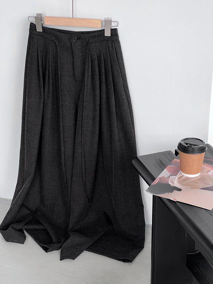 【cim1619】實拍韓系高級百搭壓褶垂感西裝褲251030