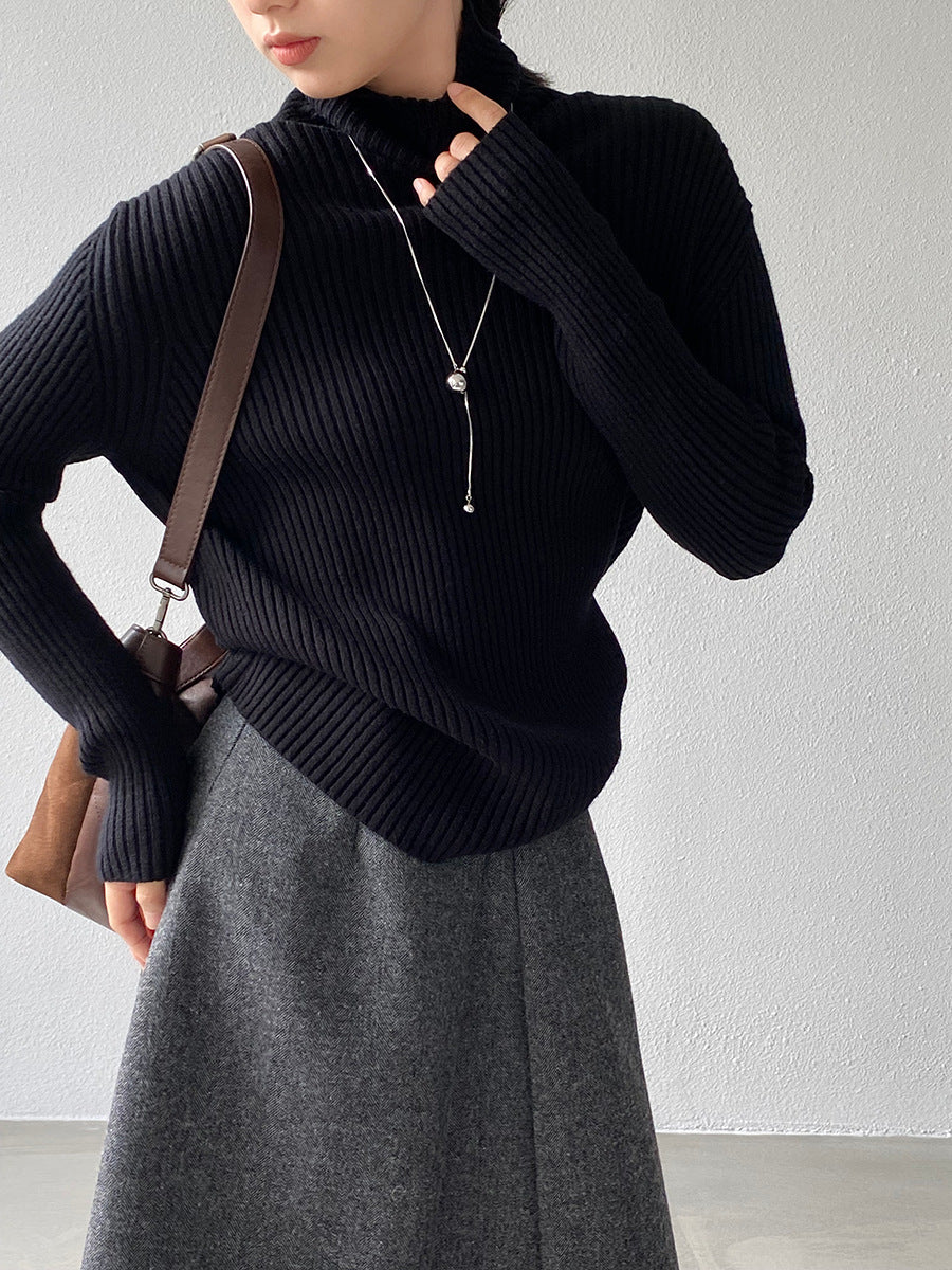 【cimz1388】實拍高領加厚高級感針織毛衣251128