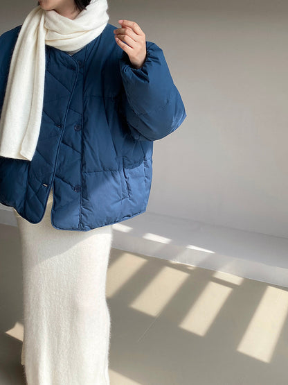 【cimz1010】實拍冬日温暖加厚90％白鴨絨羽絨外套大衣251128