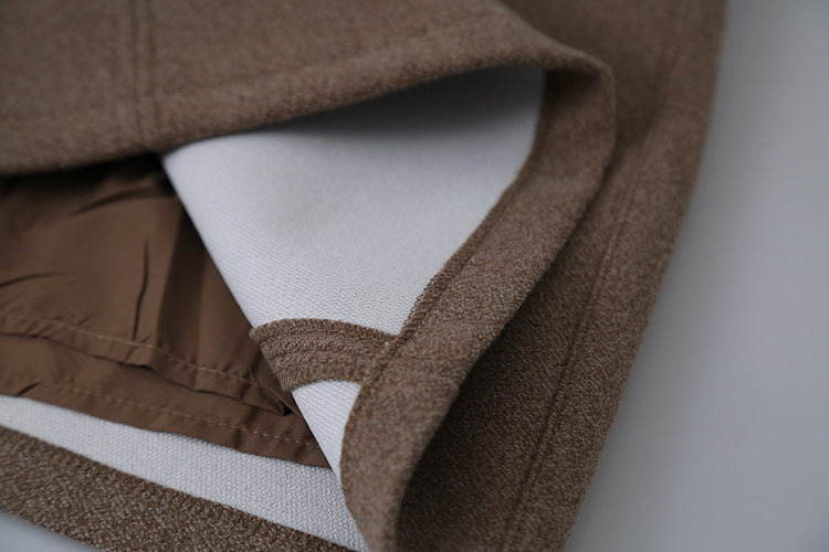 【LD11032】實拍S~XL羊毛絨超瘦高腰A字裙羊毛10%(內有安全褲+皮帶）251124