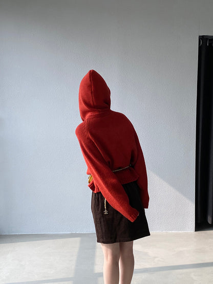 【cimz5935】實拍韓版復古針織戴帽+復古圓領針織開衫(羊毛5)251120