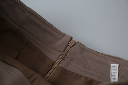 【LD11032】實拍S~XL羊毛絨超瘦高腰A字裙羊毛10%(內有安全褲+皮帶）251124