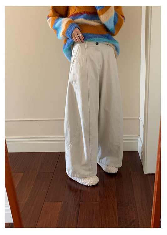 【H5519】實拍S~XL美式天絲棉厚款彎刀休閒褲251125