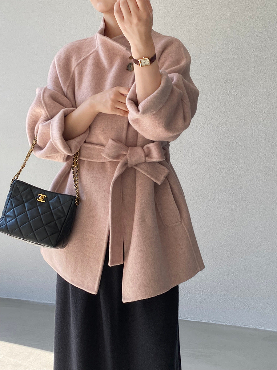 【cimzD6616】實拍高級大氣款雙面羊毛呢廓形外套大衣（100羊毛）251120