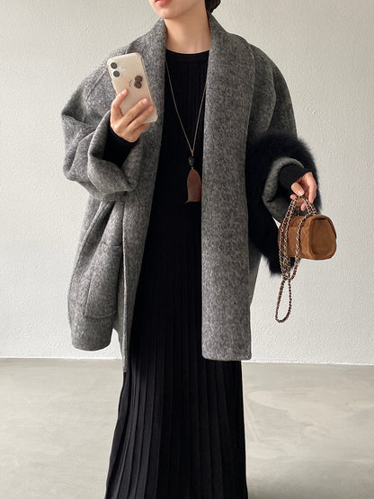 【cimz519】實拍冬天澳羊毛100%雙面呢大衣外套251201