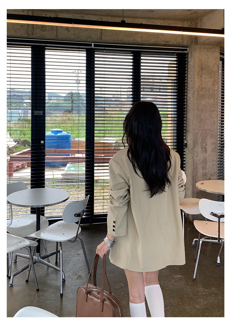 【H5385】實拍韓版秋季顯瘦休閒西裝外套250902