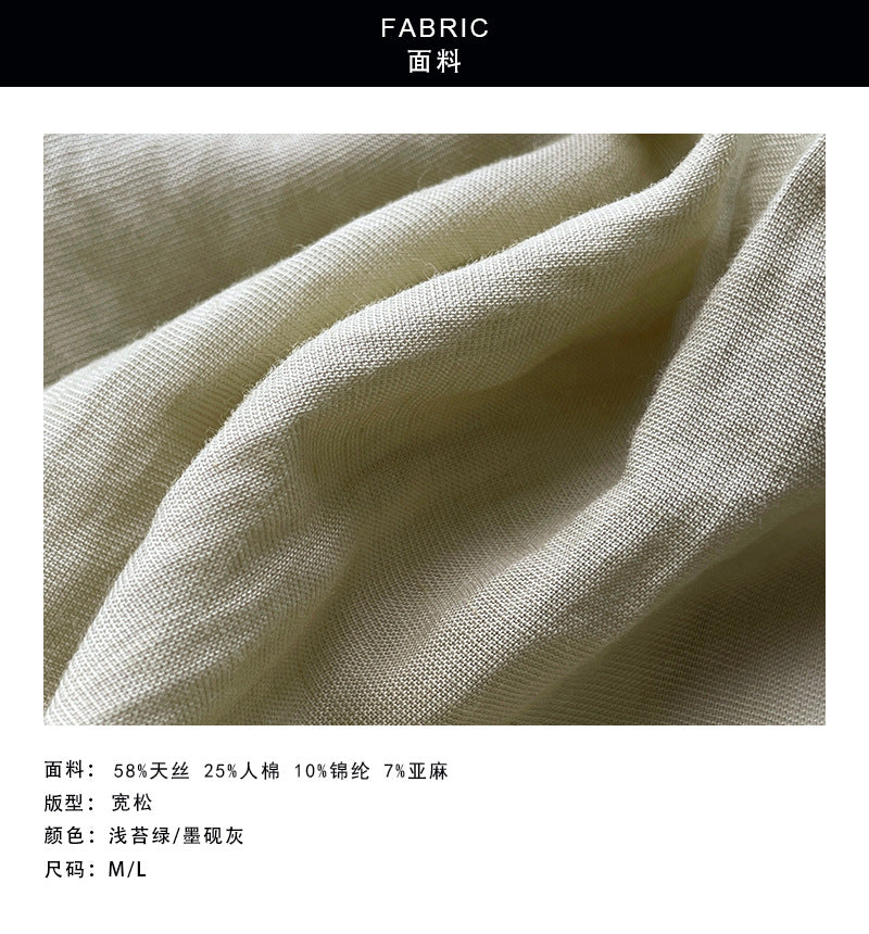 【cim26038】氣質通勤穿搭☕設計感翻領綁帶收腰V領短袖襯衫上衣260723