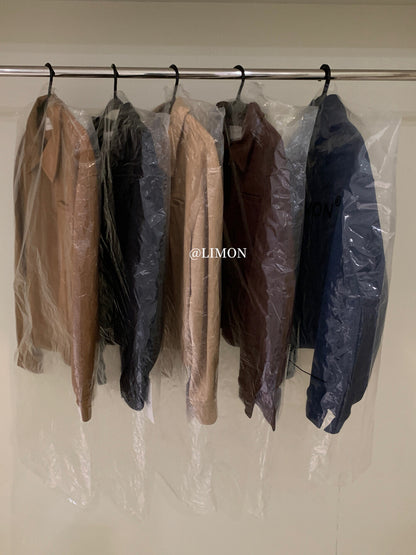 【L9150】實拍檸檬復古寬鬆羊津絨工裝長袖短外套251117