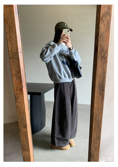 【H5496】實拍韓系小狗印花加絨厚棉衛衣251118