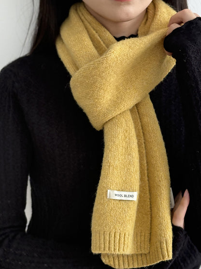 【Y2505】實拍氣質高級感混羊毛針織圍巾251201