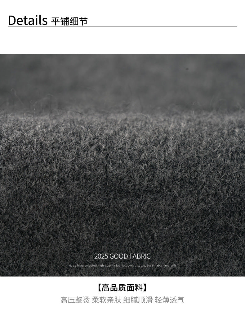 【H559】實拍個性雙拉鍊高領針織外套251021