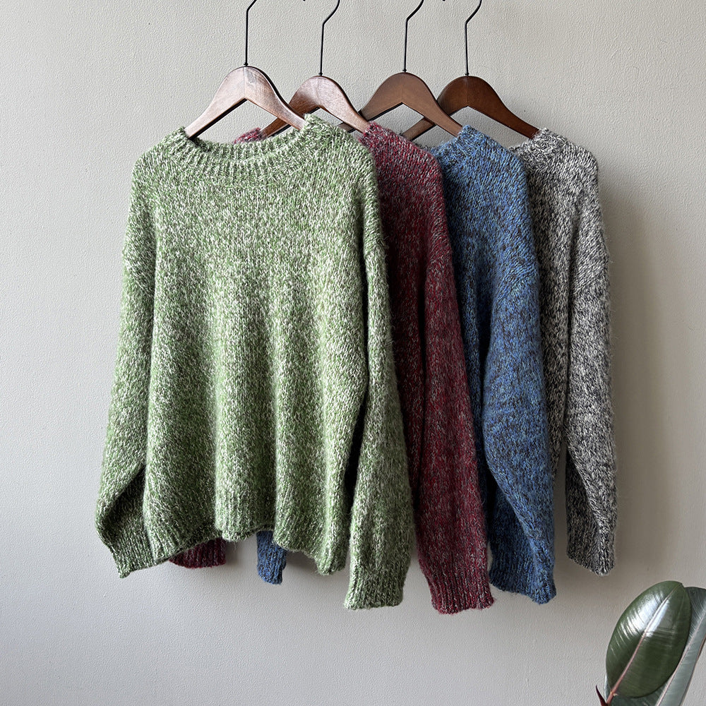 【Y2530】實拍冬季雜色古着針織毛衣(含羊毛6%)251106