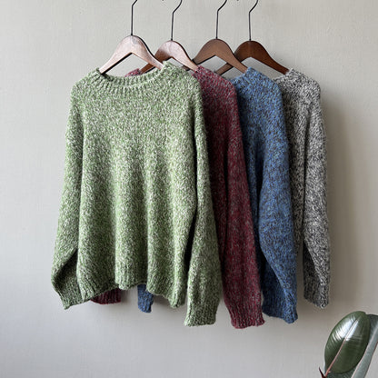 【Y2530】實拍冬季雜色古着針織毛衣(含羊毛6%)251106