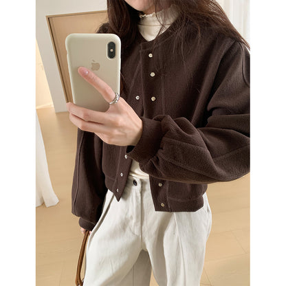 【H567】實拍秋冬挺版圓領棒球服外套251021