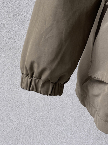 【cimz1727】實拍行走的火爐重工牛角扣大翻領工裝羽絨外套大衣(白鴨絨50)251120