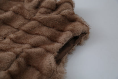 【LD11042】實拍皮毛一體立領拉鍊背心外套251202