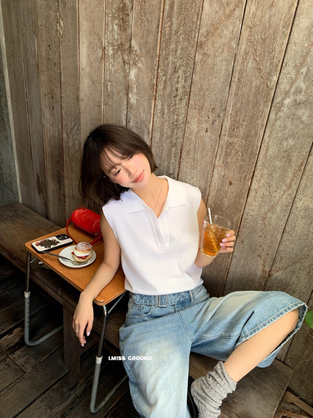 【LR01293】實拍imiss氣質百搭！33%羊毛無袖針織衫260305