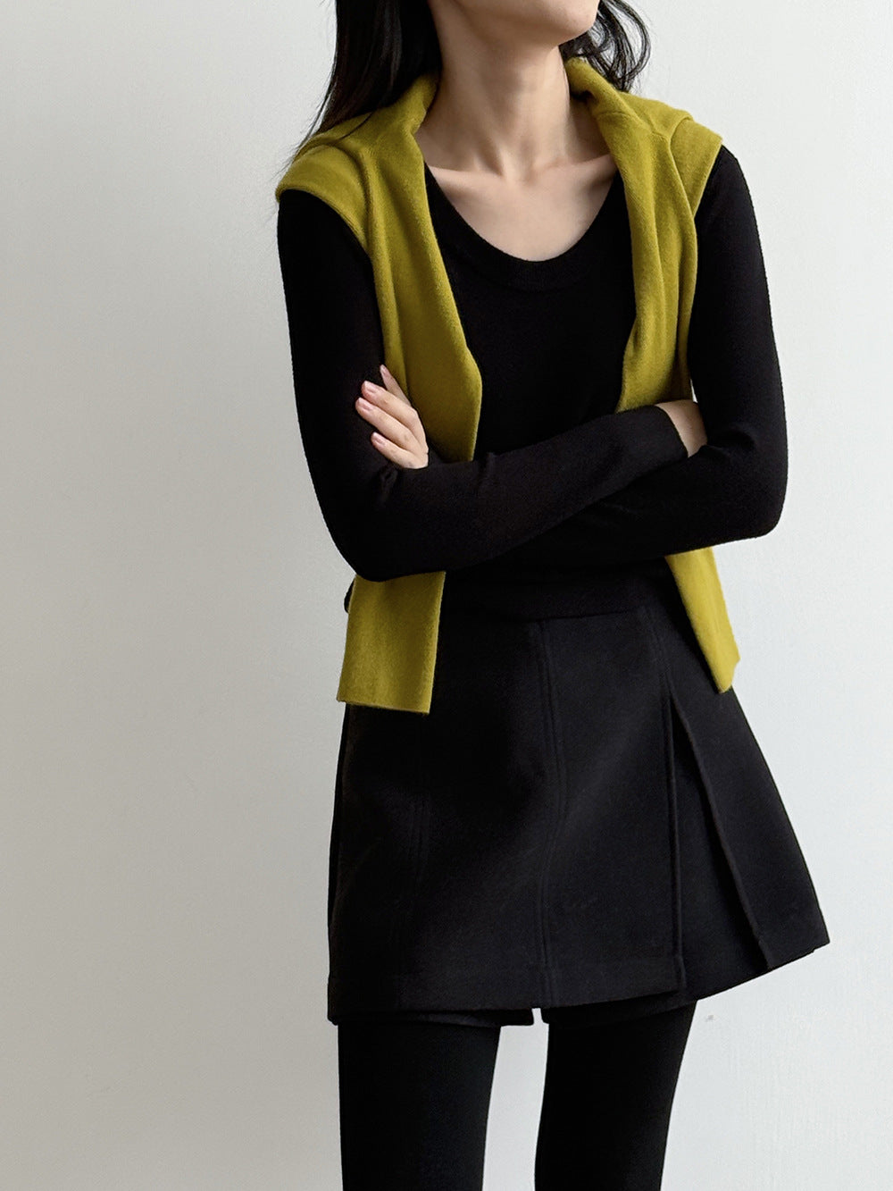 【Y275】實拍冬季U領長袖針織衫251106