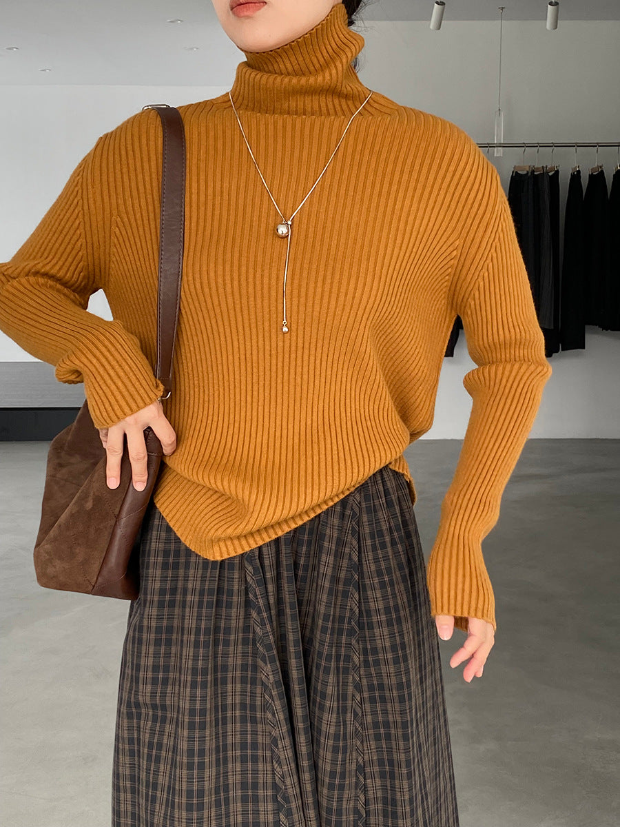 【cimz1388】實拍高領加厚高級感針織毛衣251128