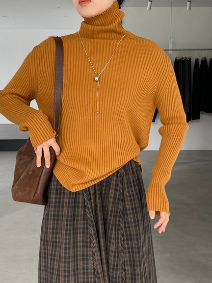 【cimz1388】實拍高領加厚高級感針織毛衣251128