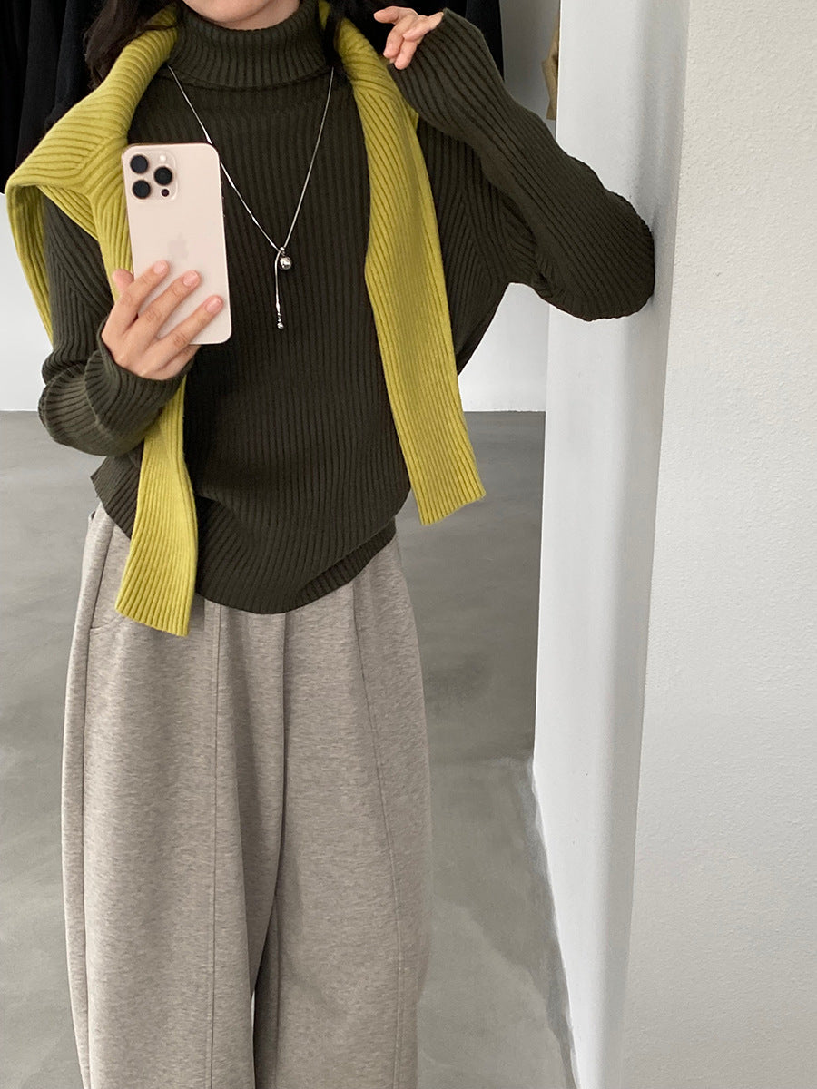 【cimz1388】實拍高領加厚高級感針織毛衣251128