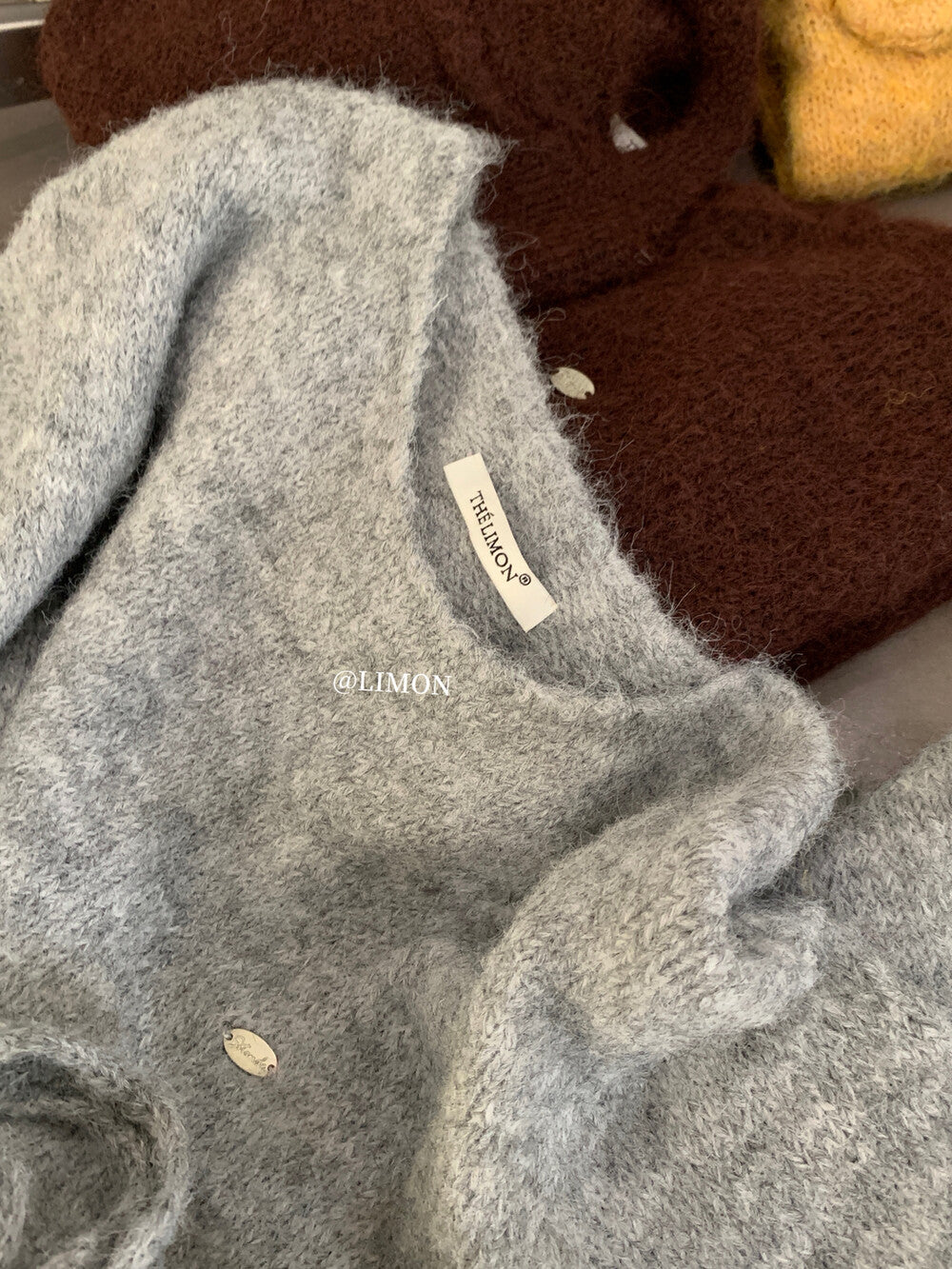 【L6873】實拍檸檬秋冬簡約軟糯保暖毛衣+針織手拎包251117