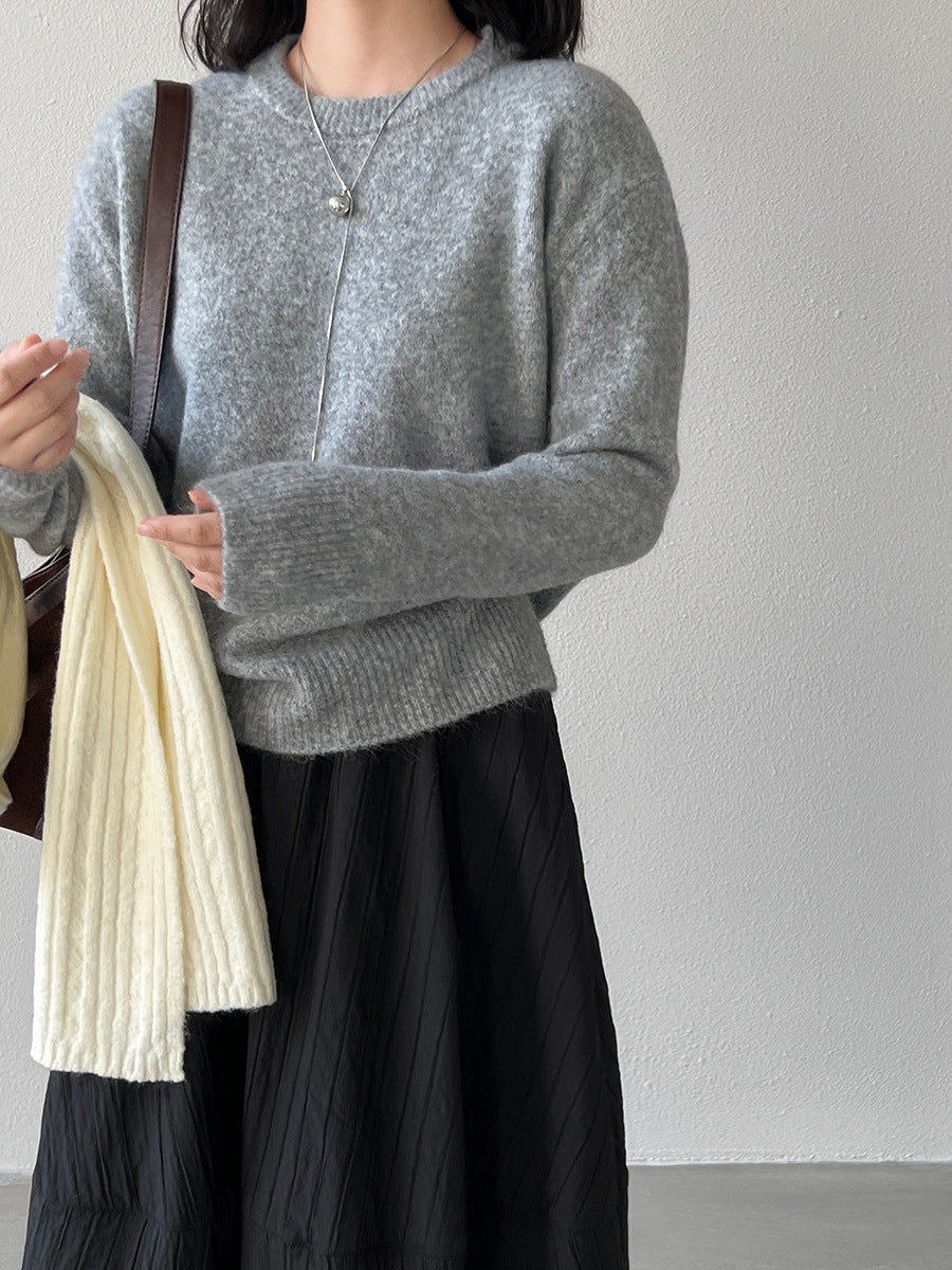 【cim5921】實拍冬季簡約保暖舒適針織毛衣（含羊毛5％）251114