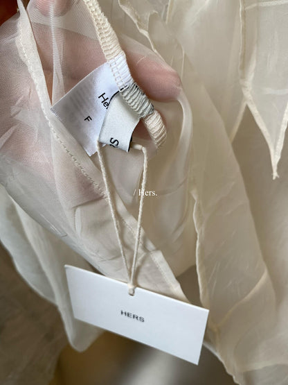 【L80333】Hers高CP值套裝！韓版微透綁帶薄長袖上衣+內搭細肩帶背心260323