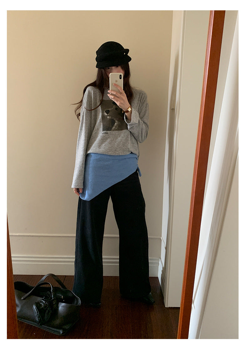 【H5509】實拍S~XL復古加絨加厚高腰直筒牛仔褲251118